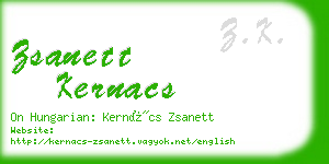 zsanett kernacs business card